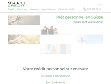 Tablet Screenshot of multicredit.ch